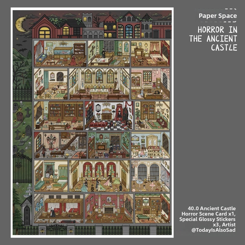 Art Craft Bakery - Shop Pattern 3D Cabin Stickers PET