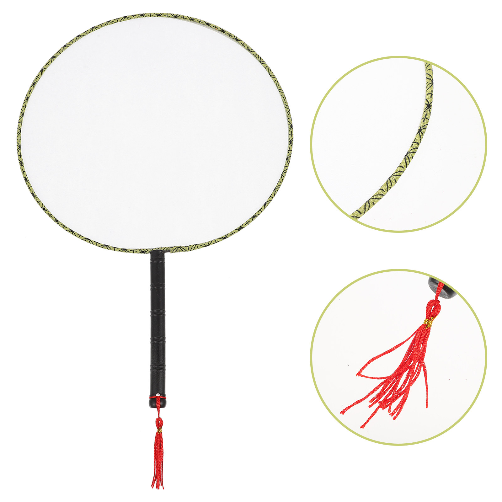 Art Craft For Kindergarten - 10Pcs Blank Chinese Style Hand Fan