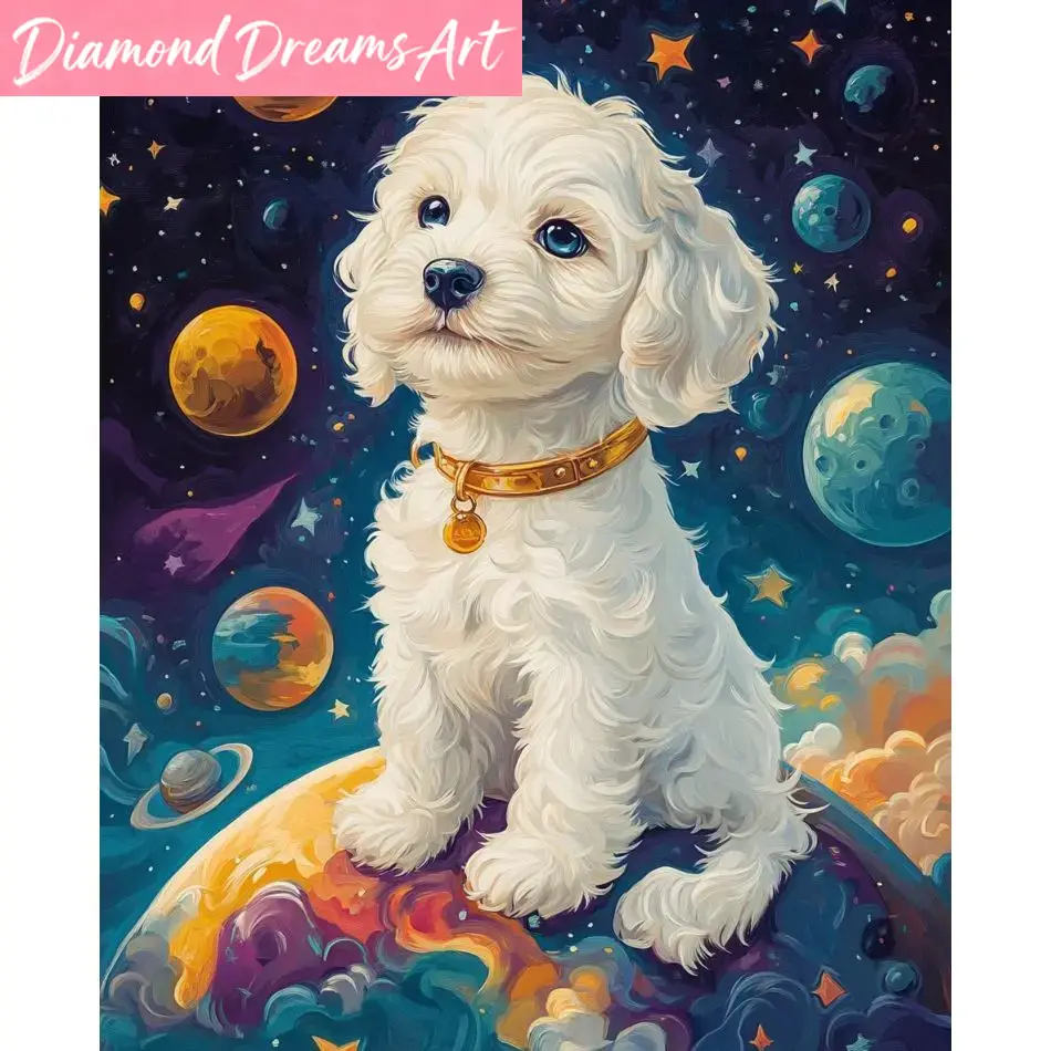 Art Craft Ideas For Adults - Frameless, Dog 5d Diamond Painting Adults