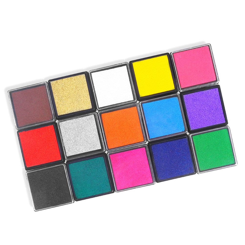 Art Craft Easy With Paper - 1Set 15 Colors -Safe Water-Soluble Finger
