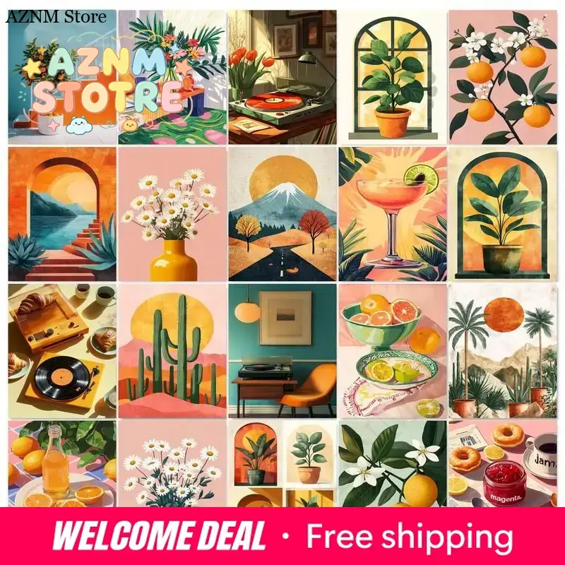 Art Craft Painting - GATYZTORY Frame Diy Painting By Numbers