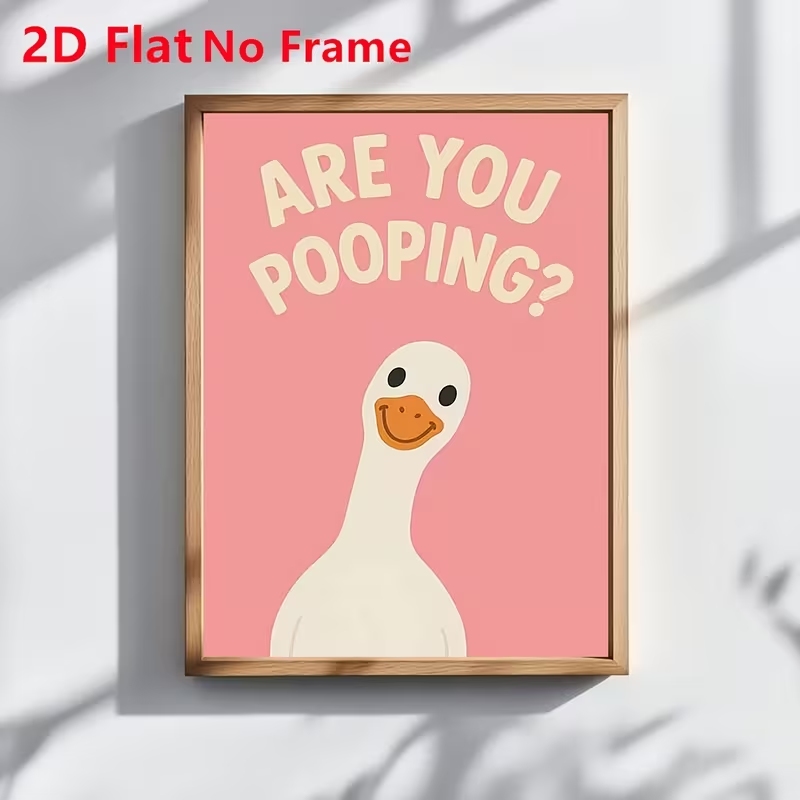 Art Craft Duck - Modern Pink Are You Pooping Quotes