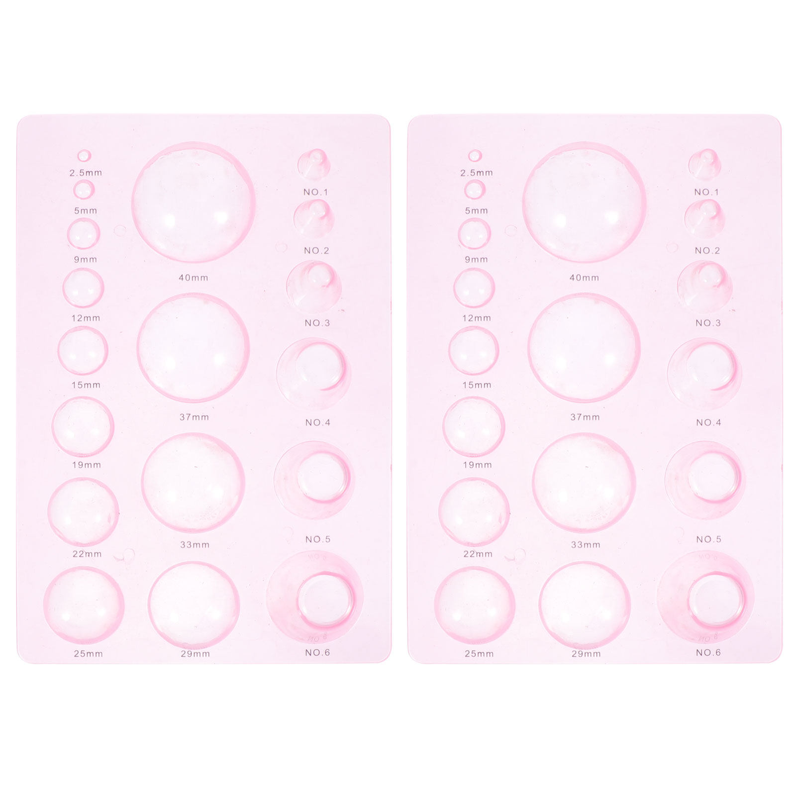 Art Craft Easy With Paper - 2Pcs Sturdy Plastic Quilling Mold Half