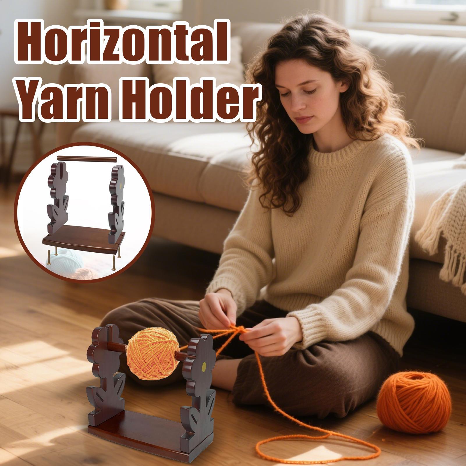 Art Craft Yarn - Crochet Yarn Holder Wooden Yarn Holder