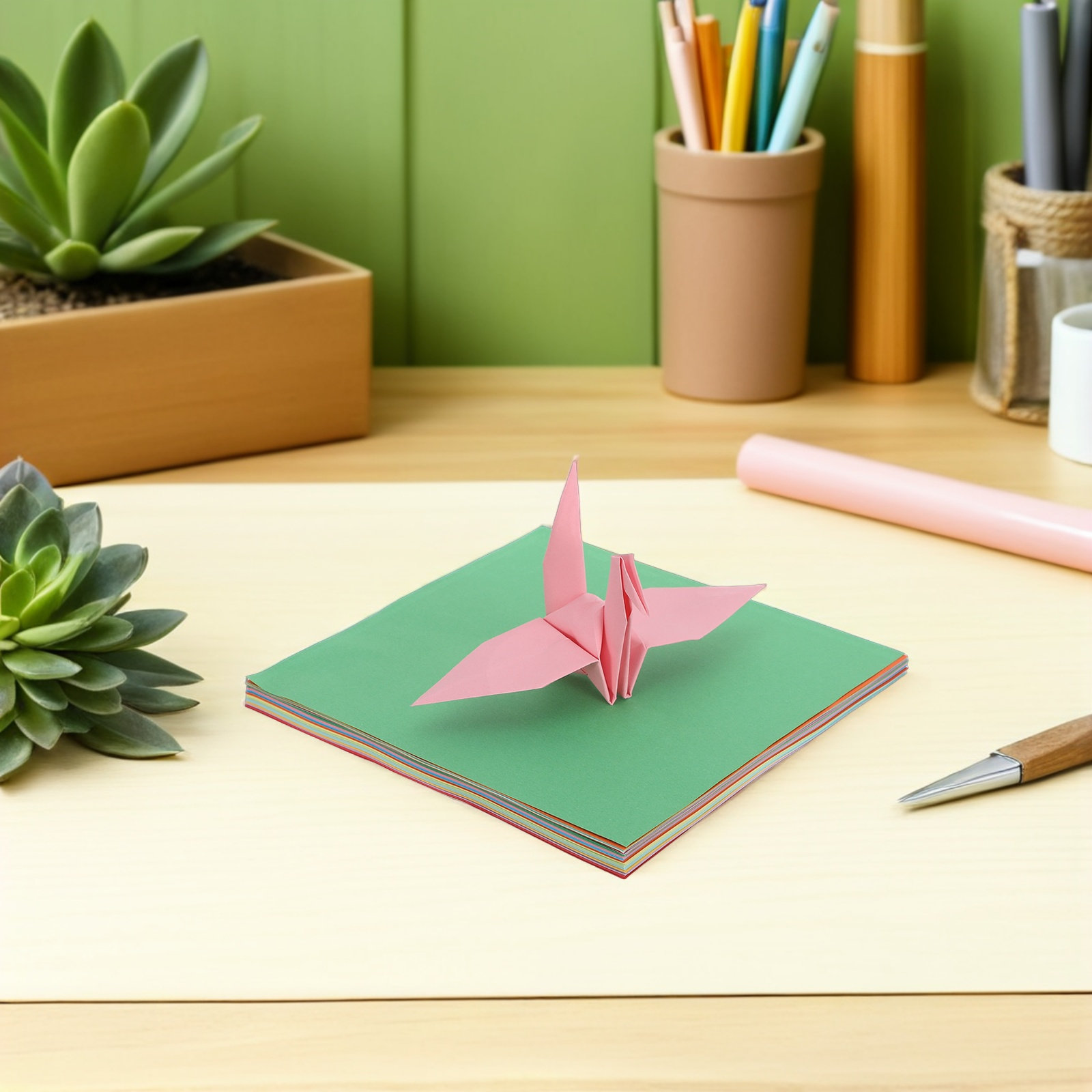 300Pcs Origami Paper Colorful  - đánh giá và giá Art Craft Easy With Paper