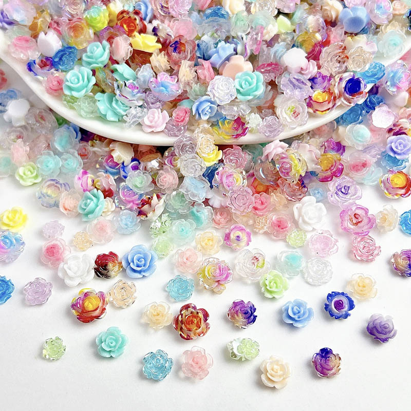 50pcs Random Mixed Resin Flowe - đánh giá và giá Art Craft Rose