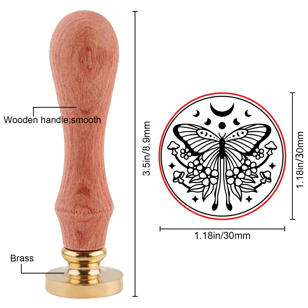 1PC Butterfly Wax Seal Stamp K - đánh giá và giá Batik Wax Kit