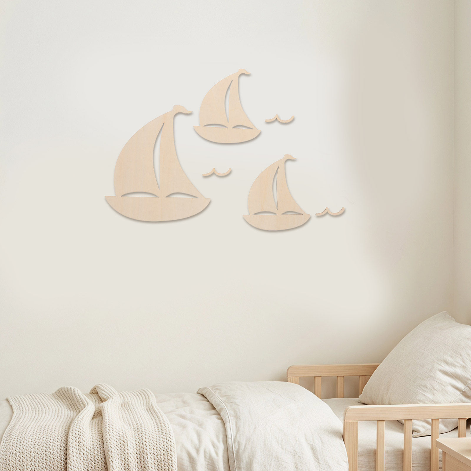 6Pcs Wooden Sailboat Decor for - đánh giá và giá Art And Craft For Nursery