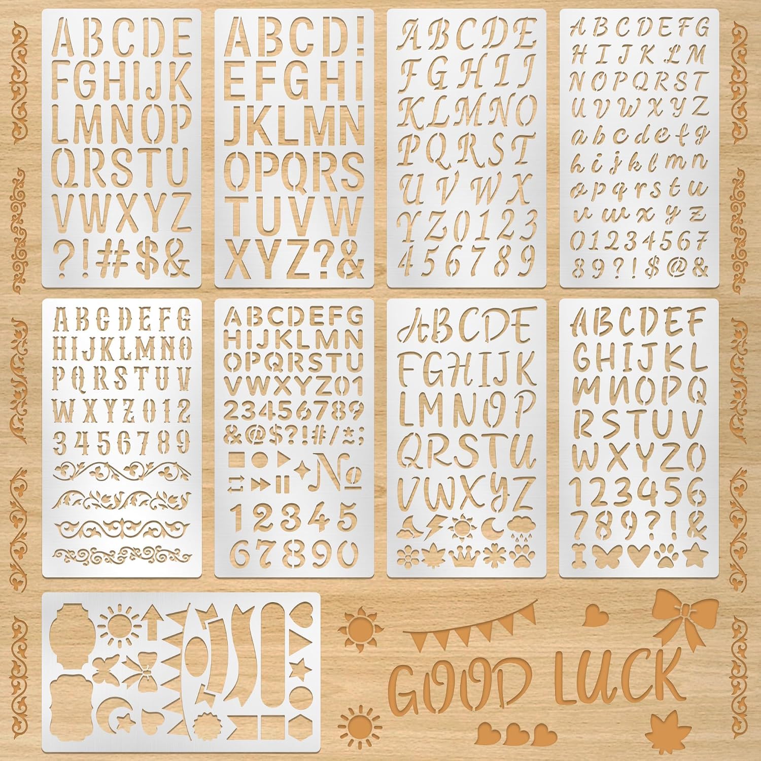 9Pcs Metal Letter Number Stenc - đánh giá và giá Art And Craft Numbers
