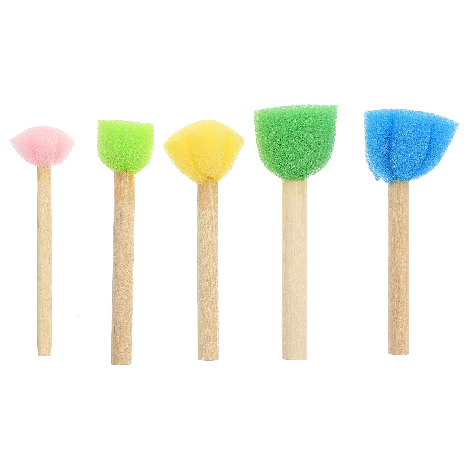 25Pcs Sponge Brush Set Colorfu - đánh giá và giá Art And Craft For Nursery