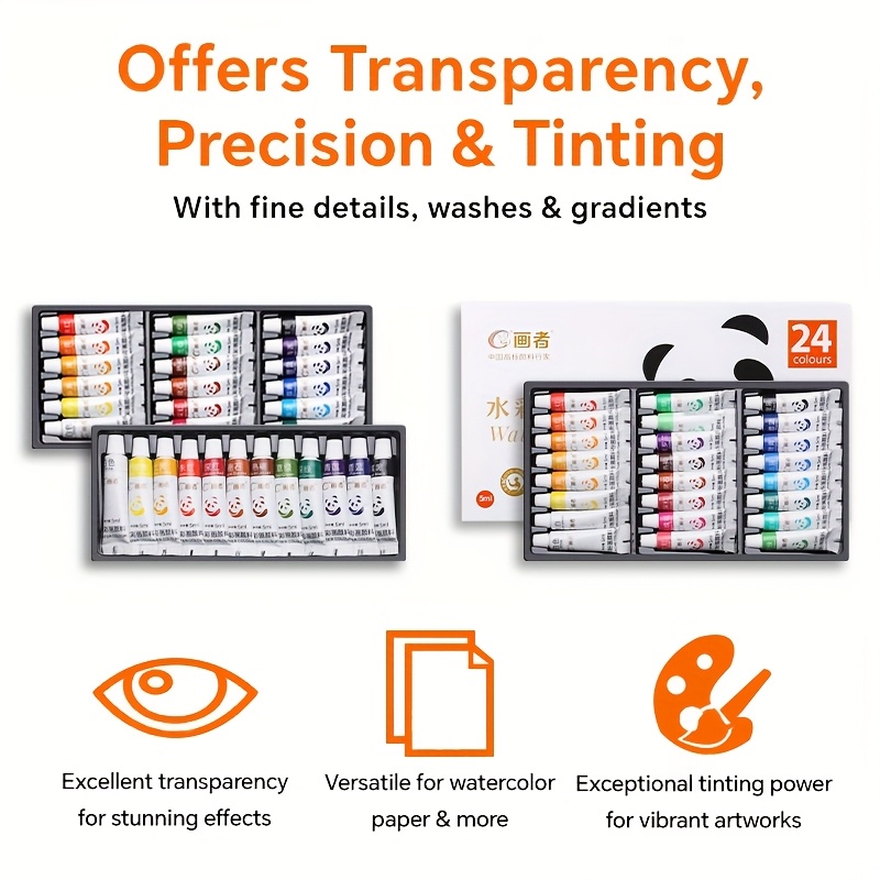 36 Colors Watercolor Paint Set - đánh giá và giá Art Craft Easy With Paper