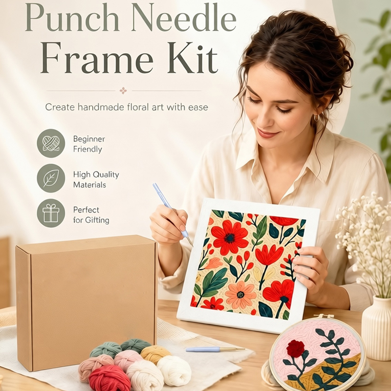Punch Needle Kit with Frame fo - đánh giá và giá Art Craft Easy With Paper