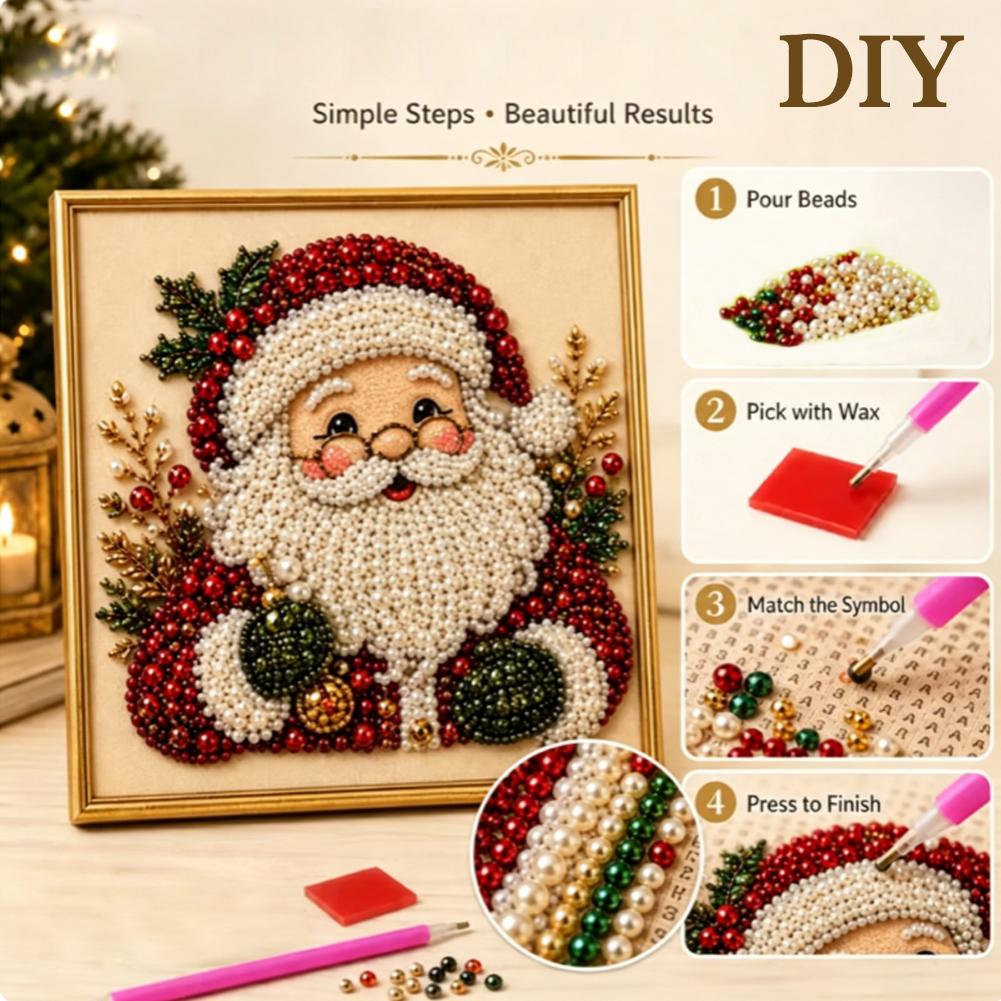 Christmas Santa Claus Pearl Ar - đánh giá và giá Art Craft For Christmas