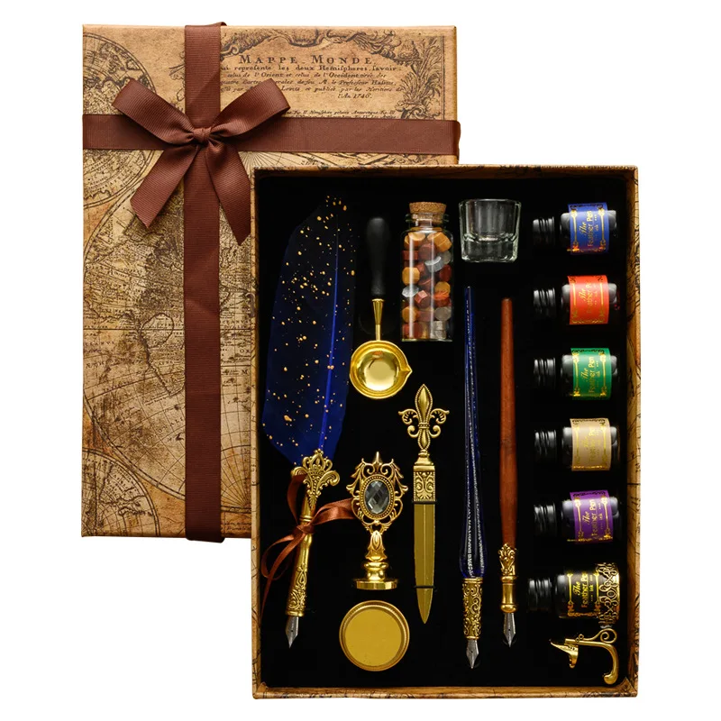 Cổ Lông Vũ Nhúng Bút Bộ Retro  - đánh giá và giá Batik Wax Kit