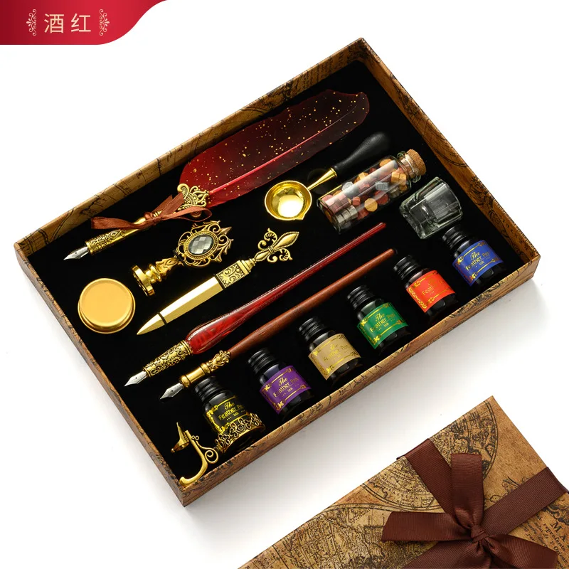 Cổ Lông Vũ Nhúng Bút Bộ Retro  - đánh giá và giá Batik Wax Kit
