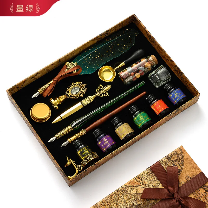 Cổ Lông Vũ Nhúng Bút Bộ Retro  - đánh giá và giá Batik Wax Kit