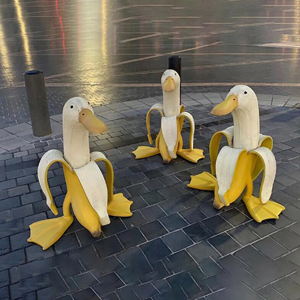 Banana Duck Creative Garden De - đánh giá và giá Art Craft Duck