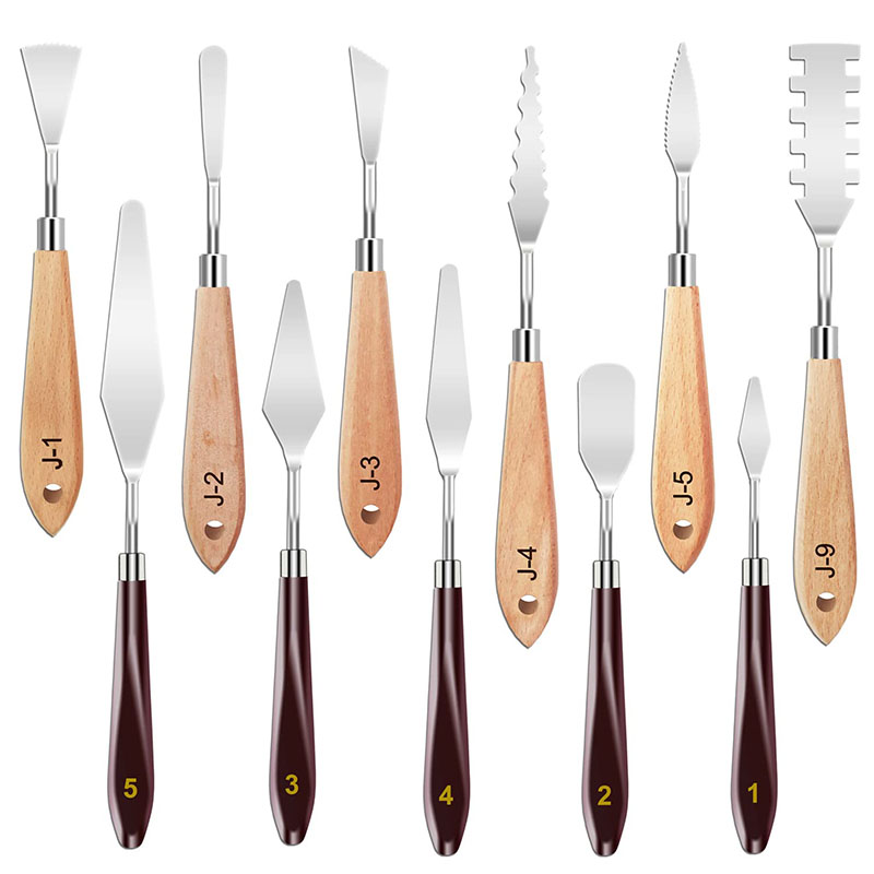 11Pcs Painting Knives Set Stai - đánh giá và giá Painting Knife Palette