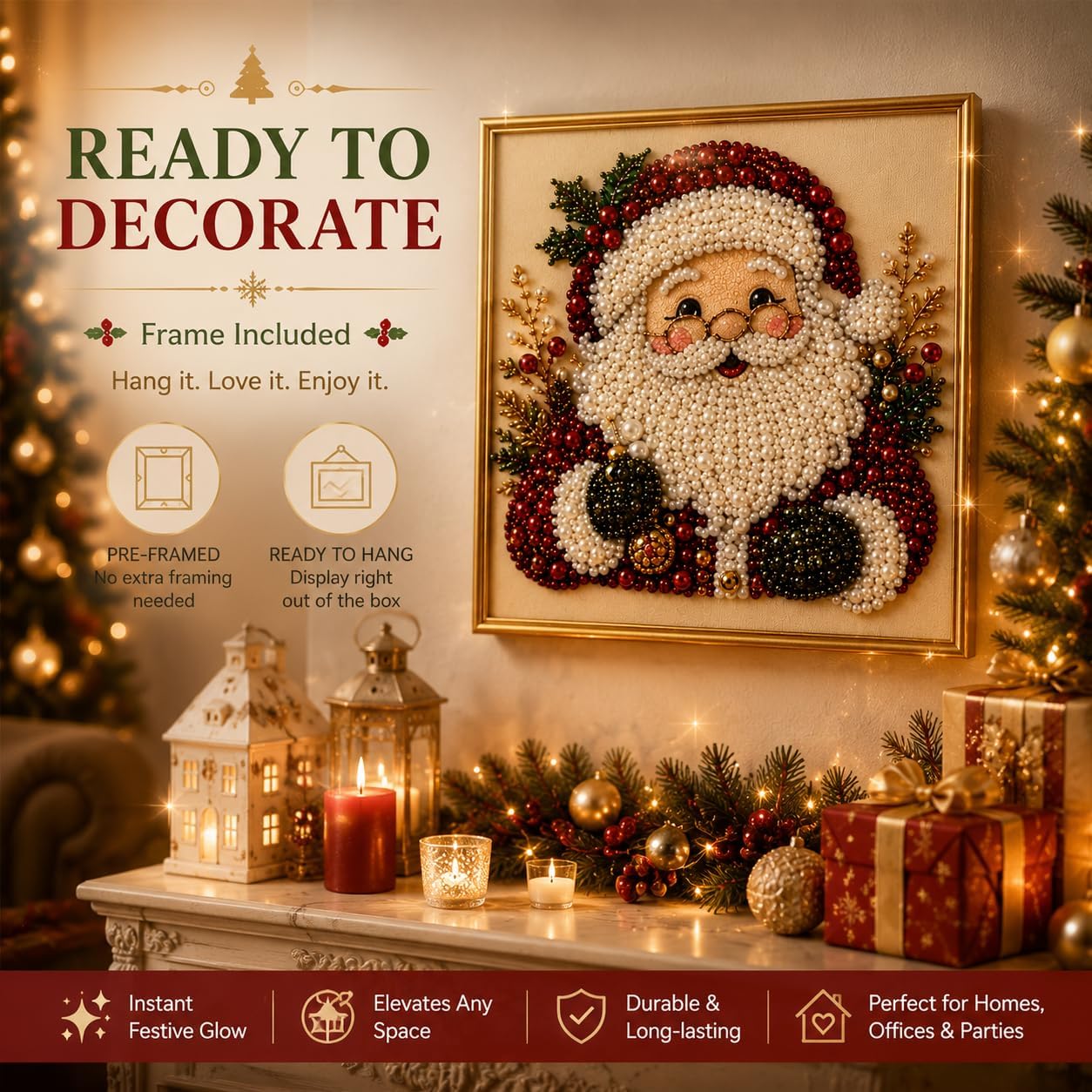 DIY Christmas Pearl Diamond Pa - đánh giá và giá Art Craft For Christmas