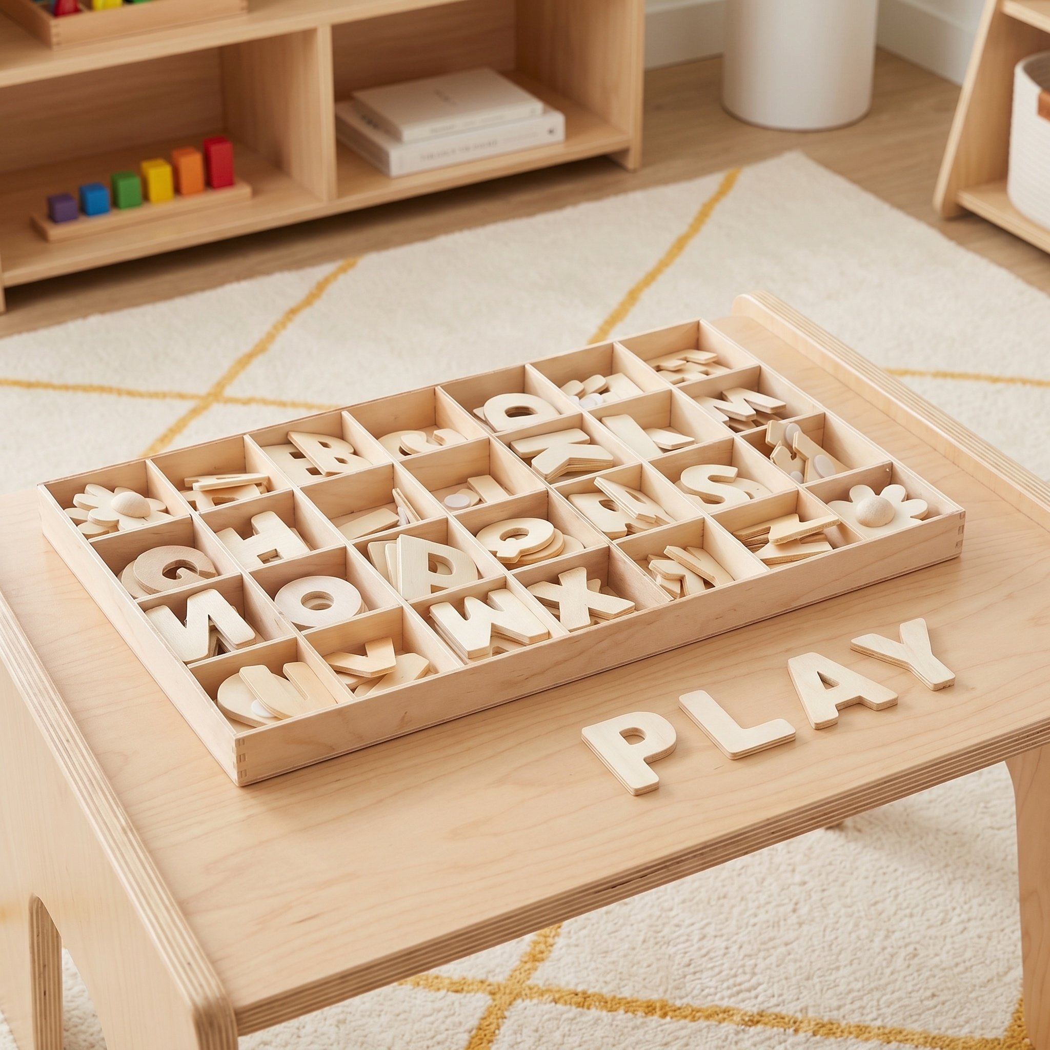 1Set Wooden Alphabet Letters U - đánh giá và giá Art And Craft For Nursery
