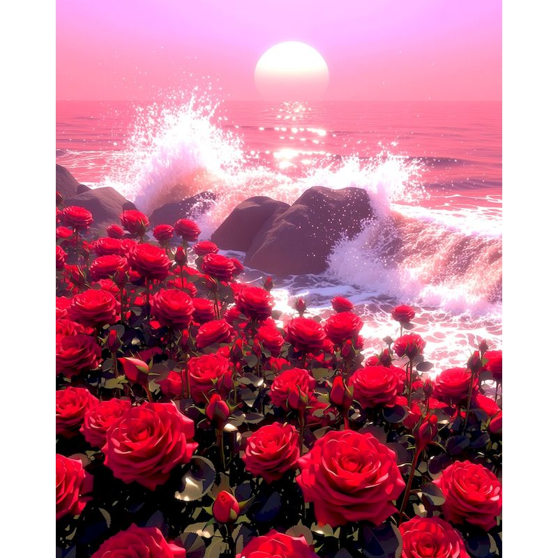 GATYZTORY Seaside Rose Paintin - đánh giá và giá Art Craft Ideas For Adults