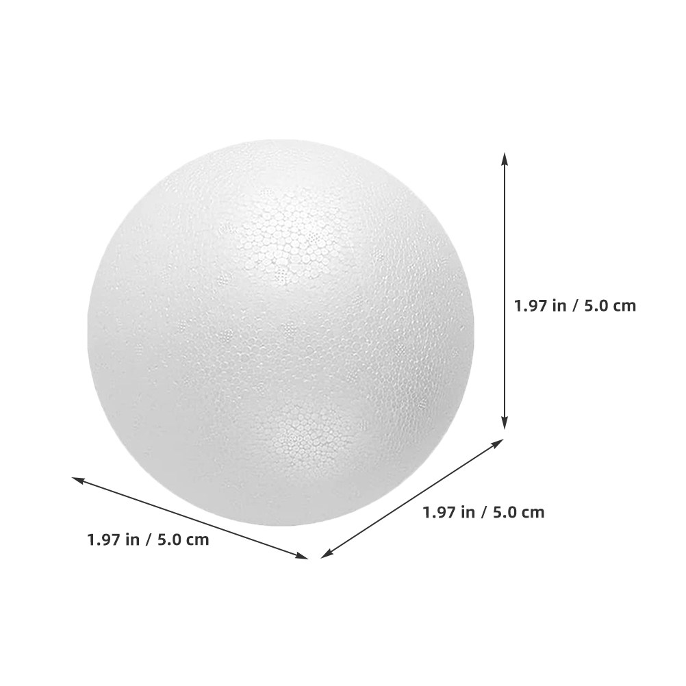12Pcs Foam Balls White Polysty - đánh giá và giá Art Craft For Christmas