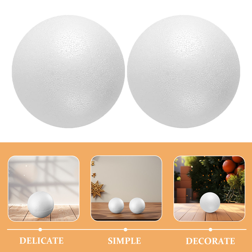 12Pcs Foam Balls White Polysty - đánh giá và giá Art Craft For Christmas