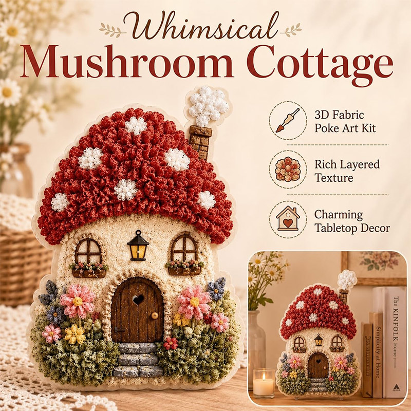 Whimsical Village 3D Fabric Po - đánh giá và giá Art Craft Yarn