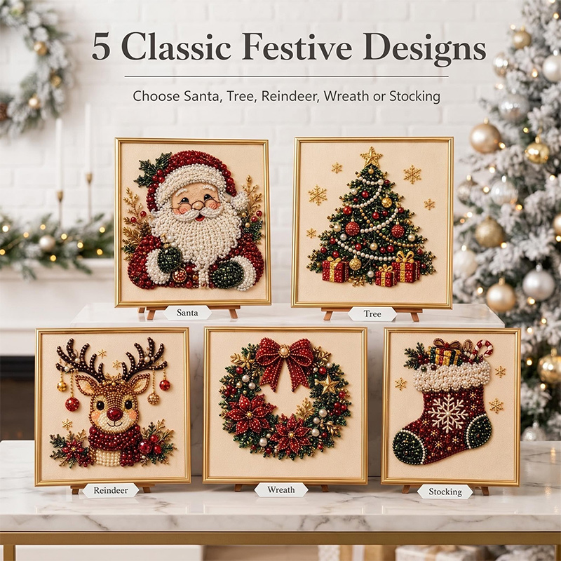 Christmas Pearl Diamond Painti - đánh giá và giá Art Craft For Christmas