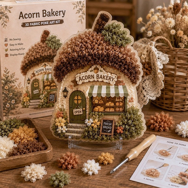 3D Fabric Poke Art Kit Whimsic - đánh giá và giá Art Craft Bakery
