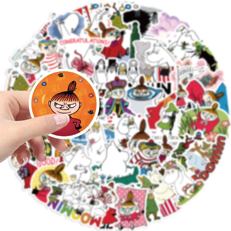 50Pcs Moomin Waterproof Self A - đánh giá và giá Artwork Craft