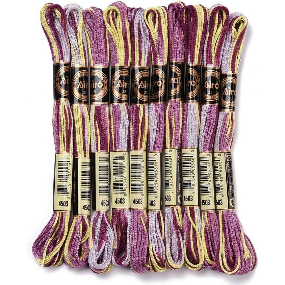 6 Strands Purple Variegated Em - đánh giá và giá Artwork Craft