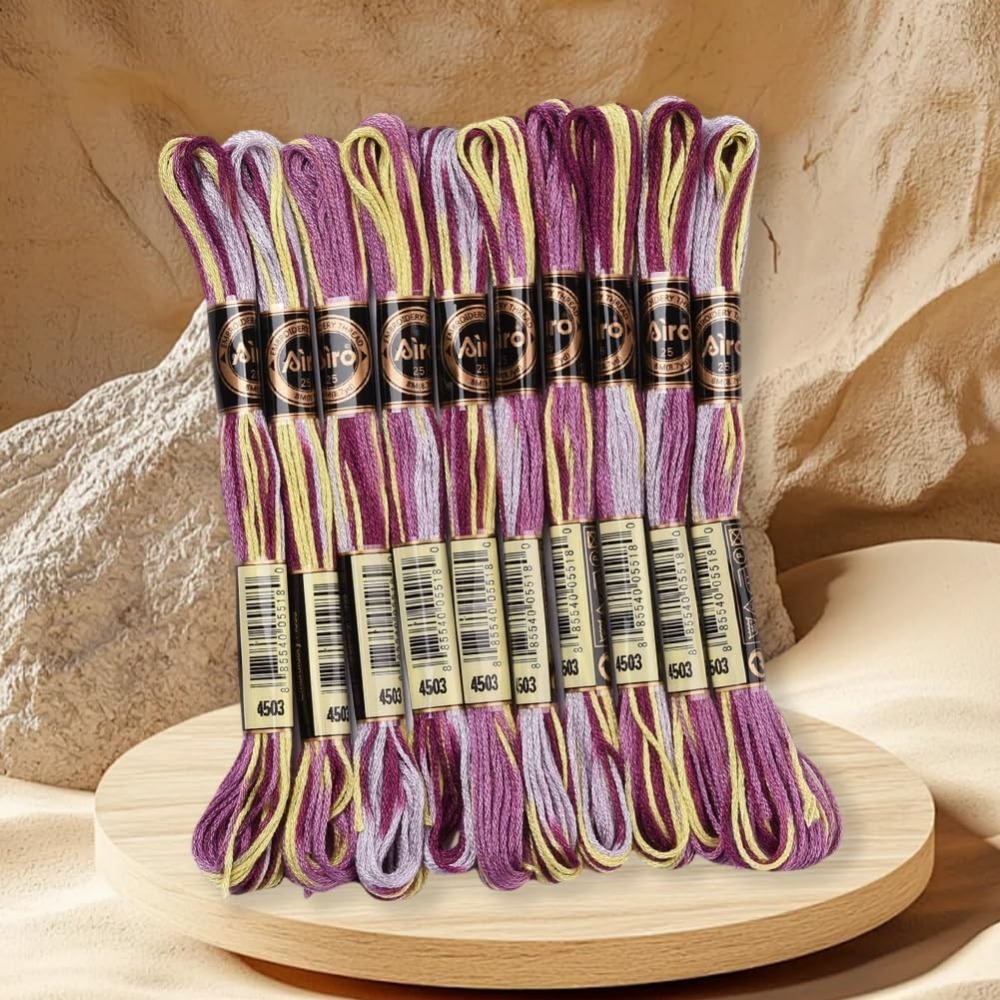 6 Strands Purple Variegated Em - đánh giá và giá Artwork Craft