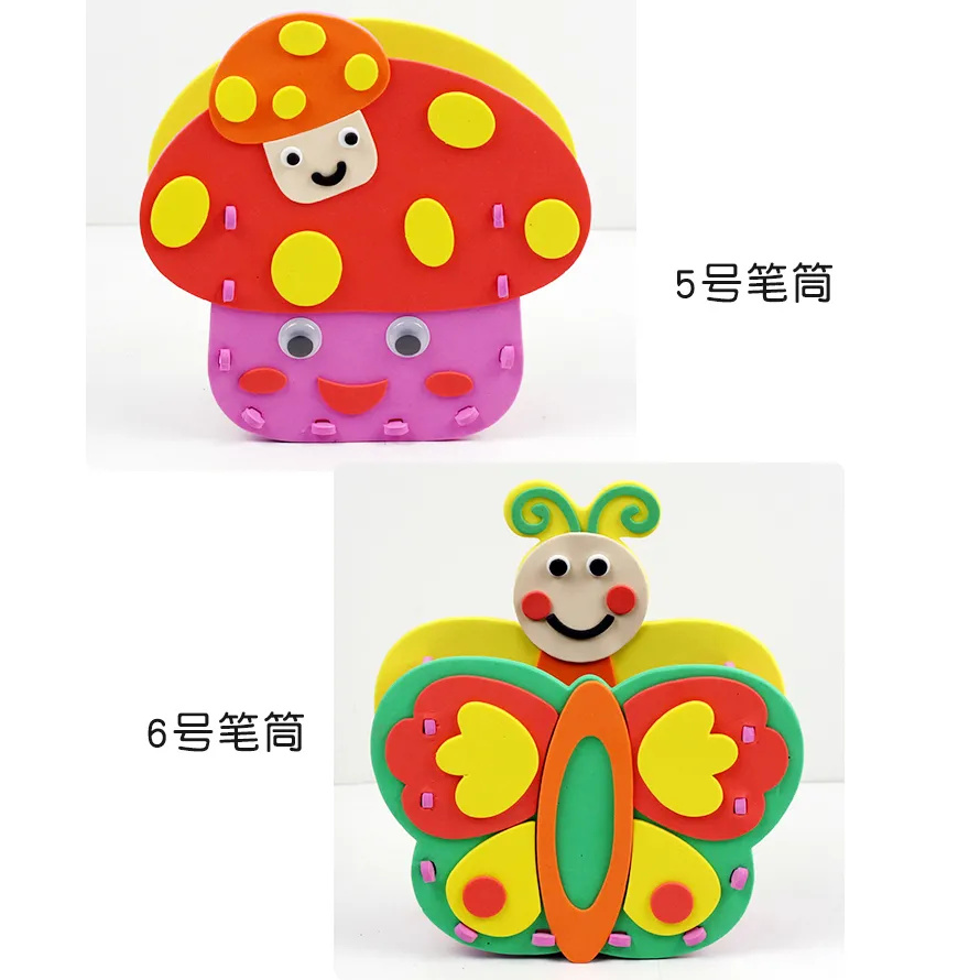 2pcs DIY Cartoon Pen Container - đánh giá và giá Art Craft For Kindergarten