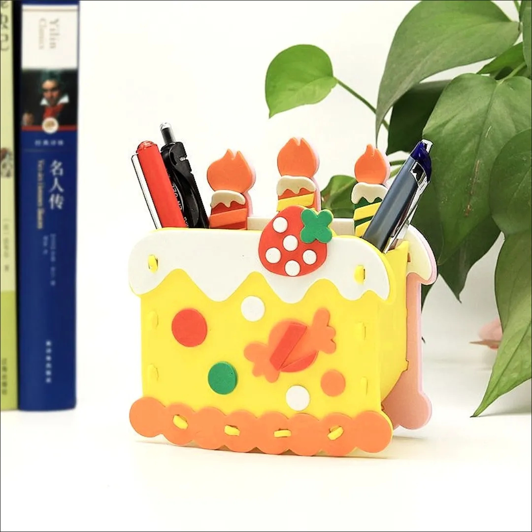 2pcs DIY Cartoon Pen Container - đánh giá và giá Art Craft For Kindergarten