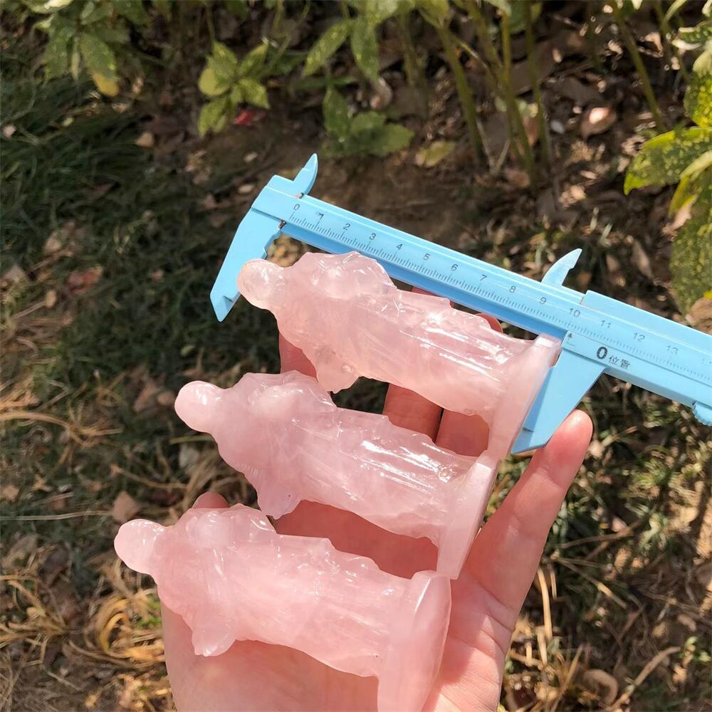 10cm Rose Quartz Jesus Carving - đánh giá và giá Art Craft Rose