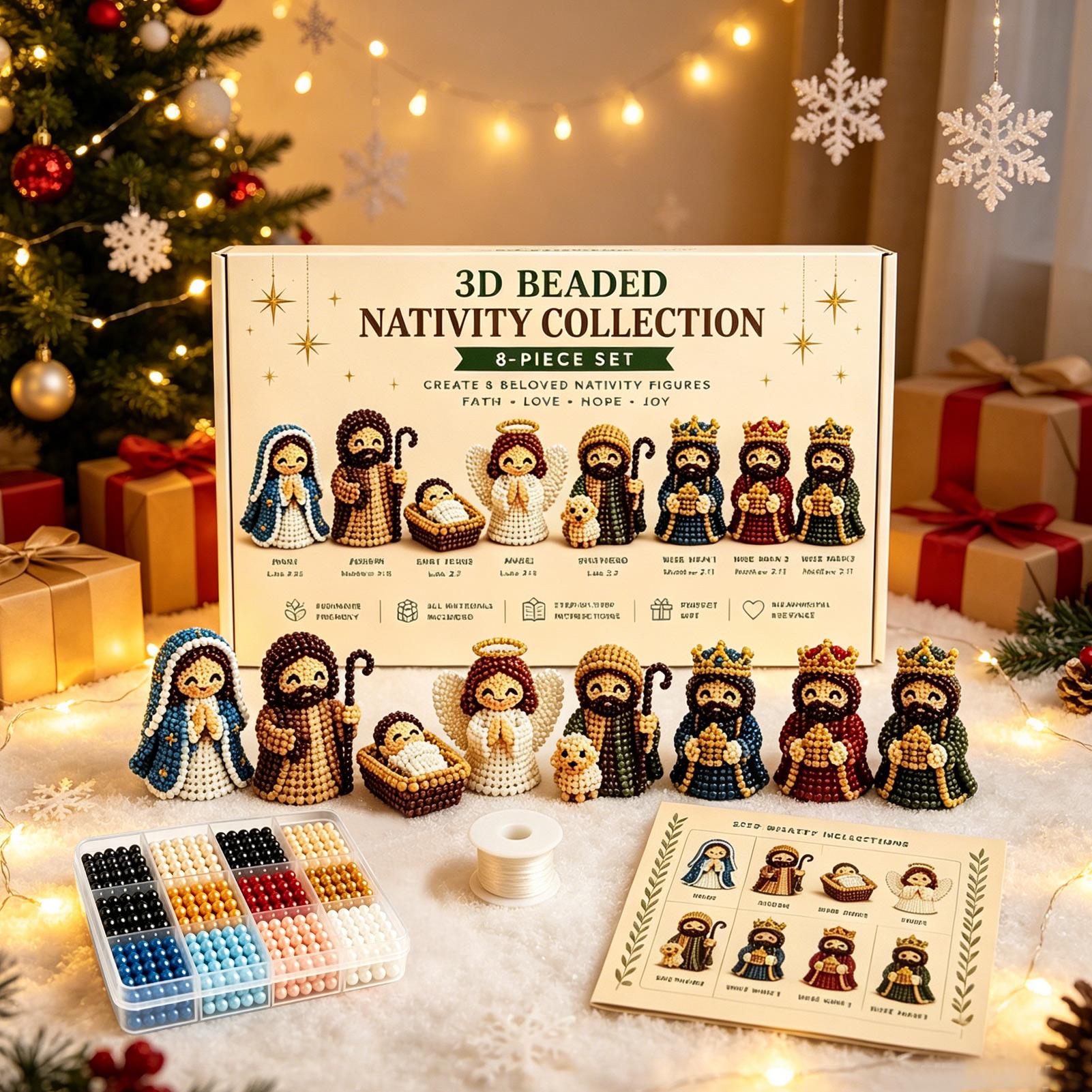 Nativity Bead Art Kit 3D Chris - đánh giá và giá Art Craft Holiday