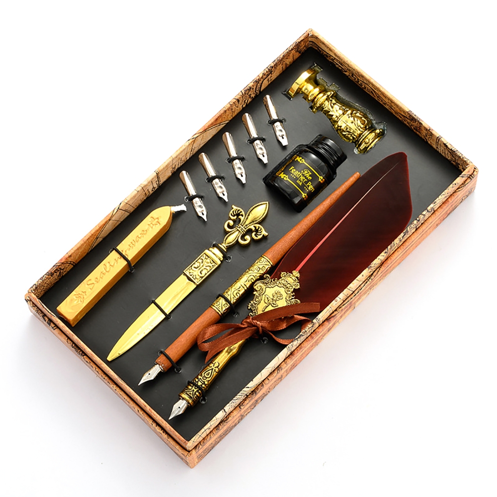 Antique Fountain Pen Set Feath - đánh giá và giá Batik Wax Kit
