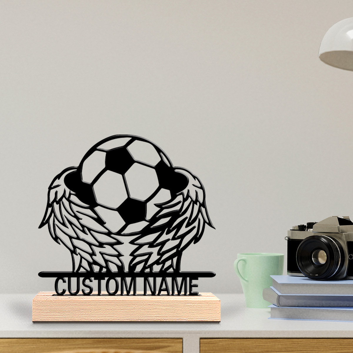 1pc Wing Soccer Custom Text Ti - đánh giá và giá Art Y Craft