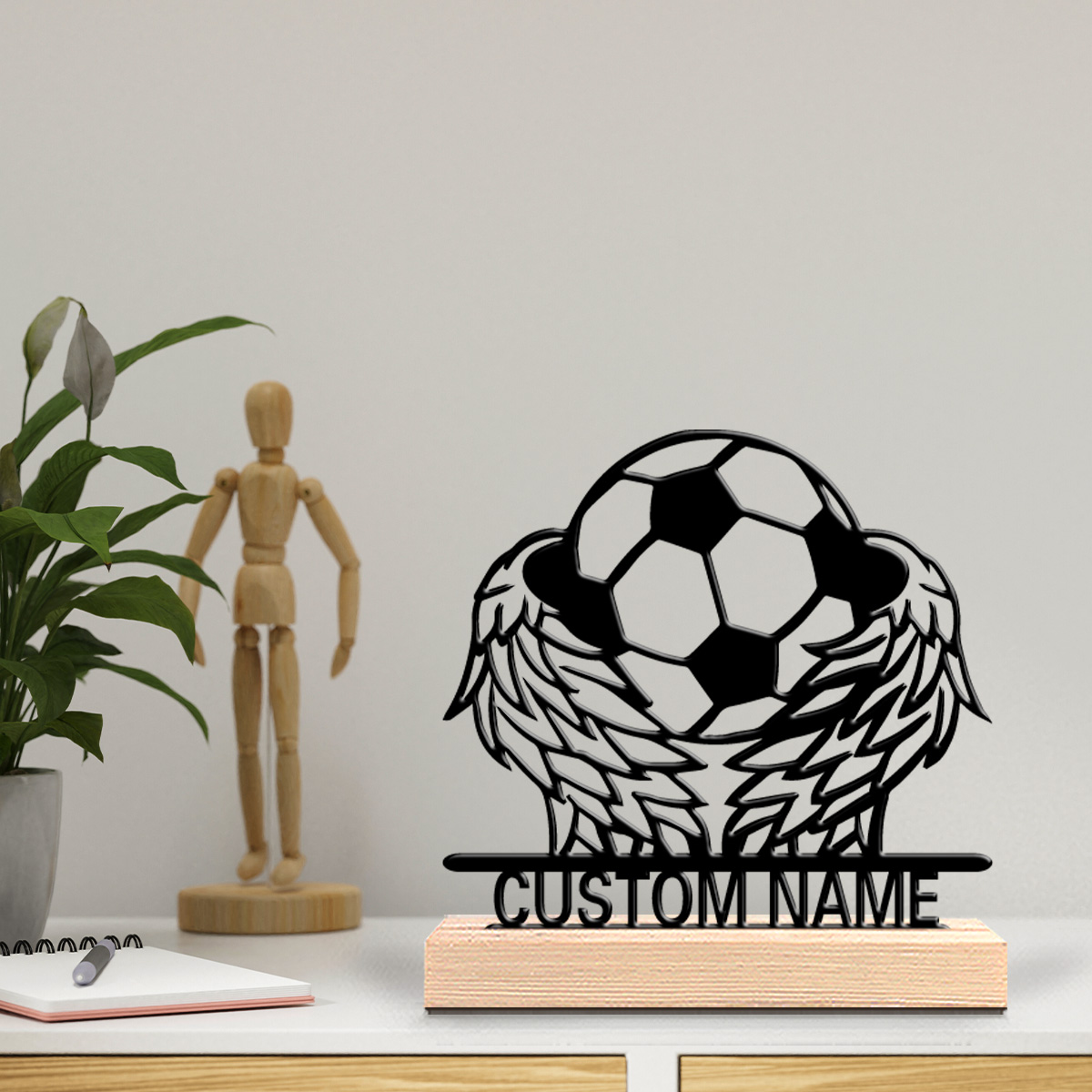 1pc Wing Soccer Custom Text Ti - đánh giá và giá Art Y Craft