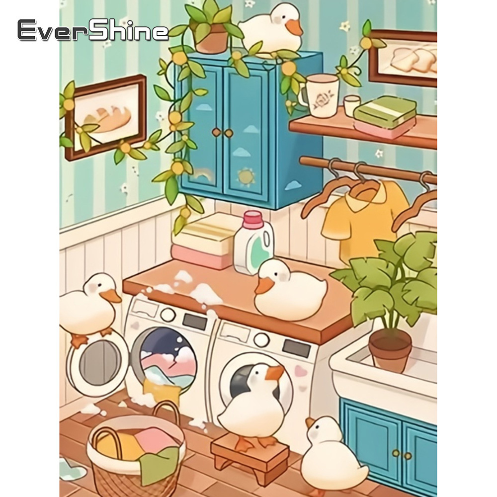 EverShine Full Square Round Di - đánh giá và giá Art Craft Duck