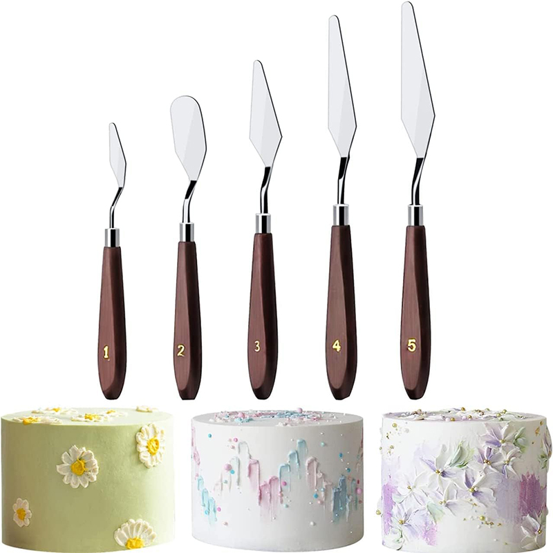 5Pcs Cake Cream Spatula Set St - đánh giá và giá Painting Knife Palette