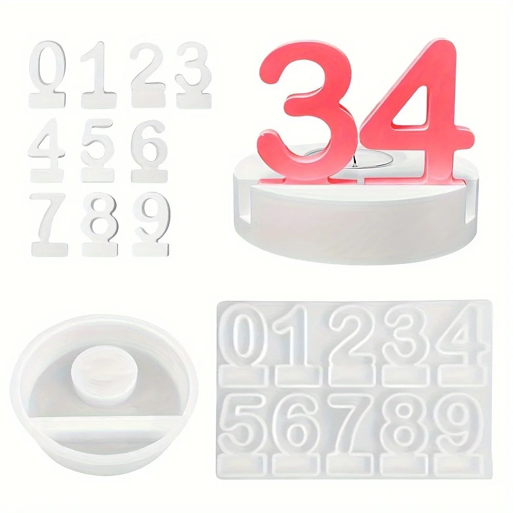 2pc Birthday Cake Silicones Mo - đánh giá và giá Art And Craft Numbers