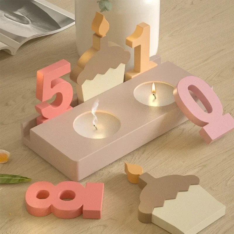 2pc Birthday Cake Silicones Mo - đánh giá và giá Art And Craft Numbers