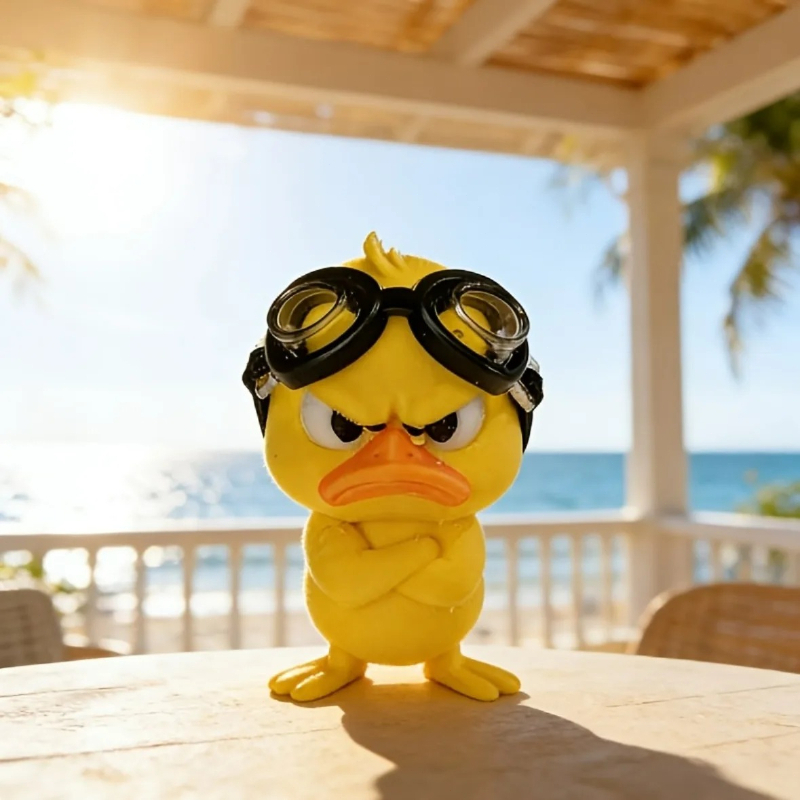 1PC Angry Hug Duck Figurine Wi - đánh giá và giá Art Craft Duck