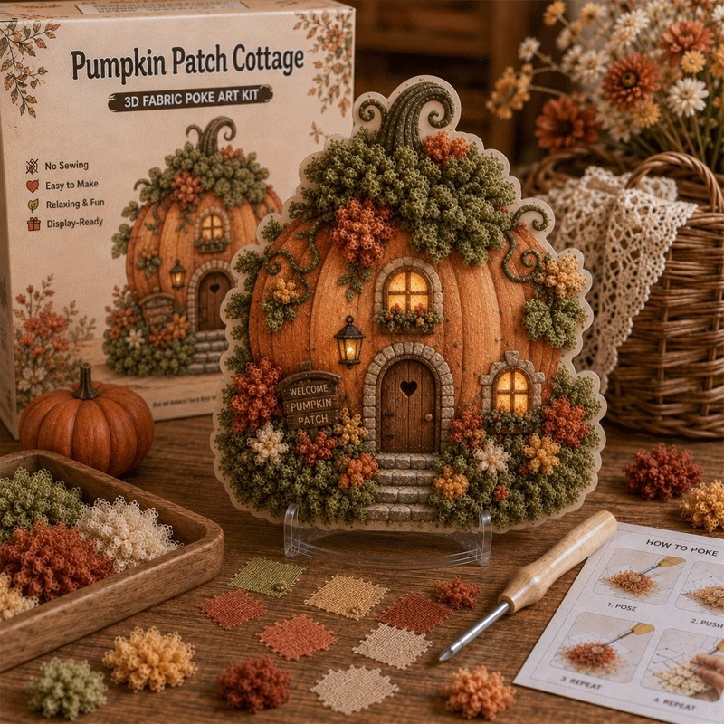 3D Fabric Poke Art Kit Whimsic - đánh giá và giá Art Craft Bakery