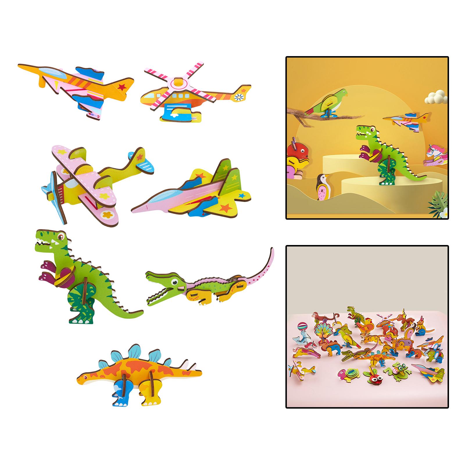3D Cartoon Wooden Insert Puzzl - đánh giá và giá Art Craft For Kindergarten