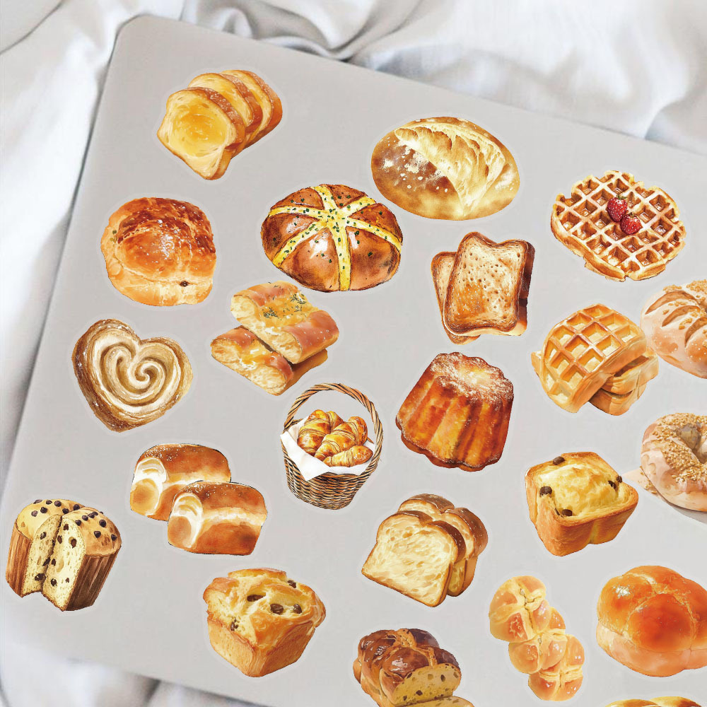 50Pcs Aesthetic Bakery Sticker - đánh giá và giá Art Craft Bakery