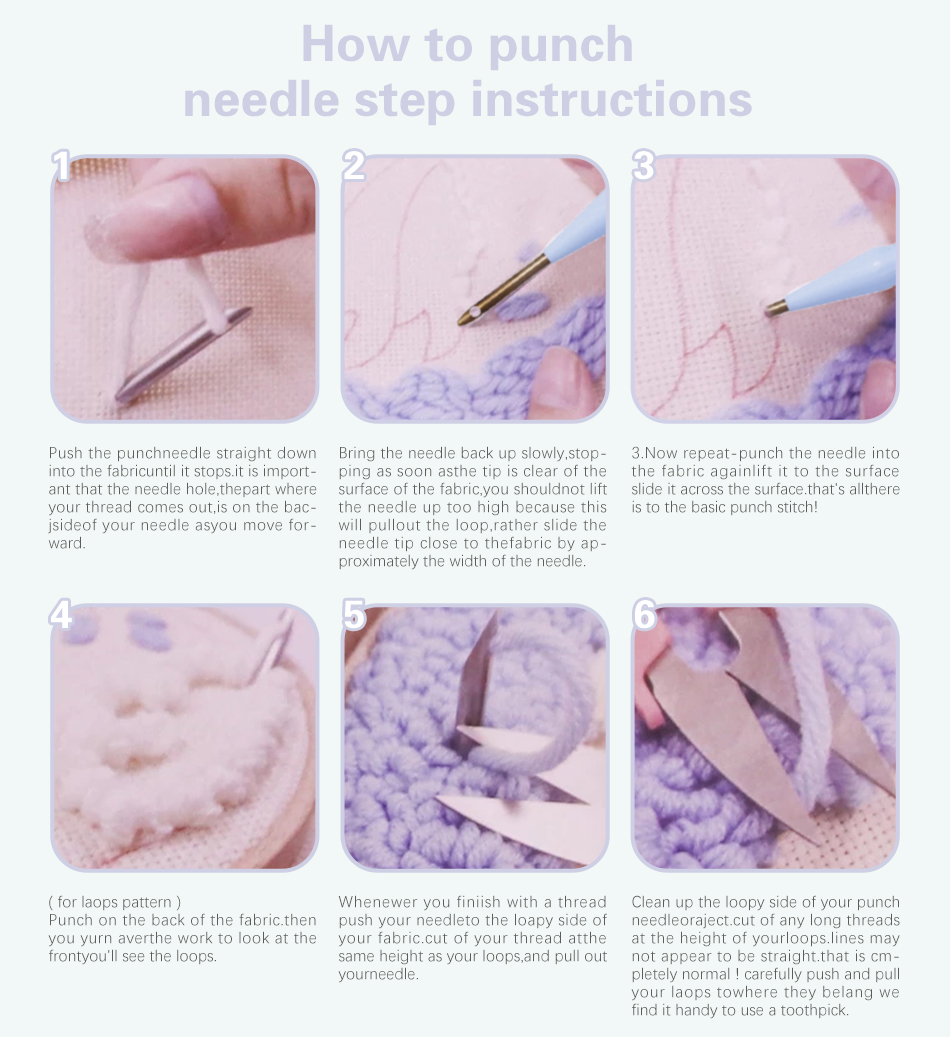 Punch Needle Embroidery Kit fo - đánh giá và giá Art Craft Yarn
