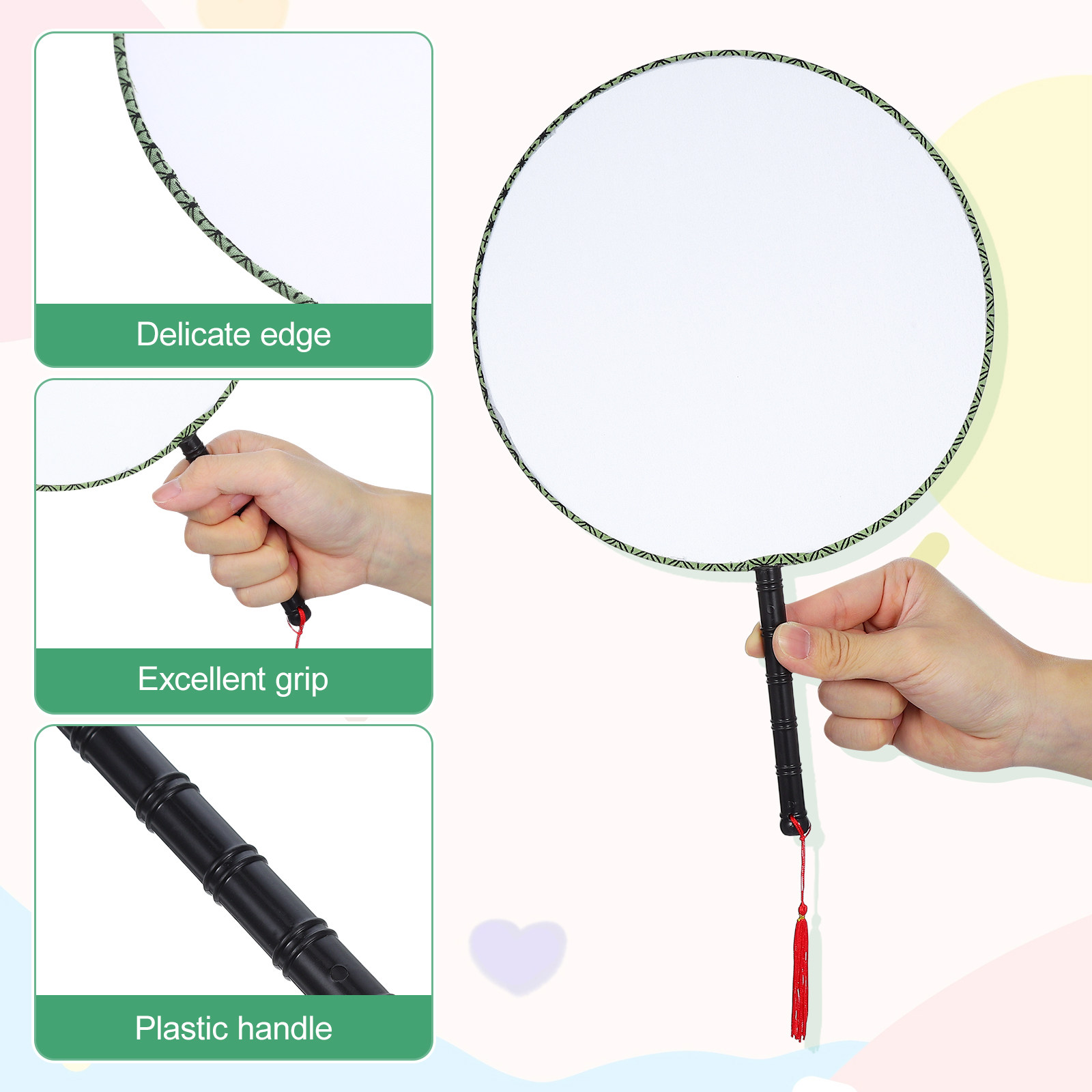 10Pcs Blank Fan for Painting a - đánh giá và giá Art Craft For Kindergarten
